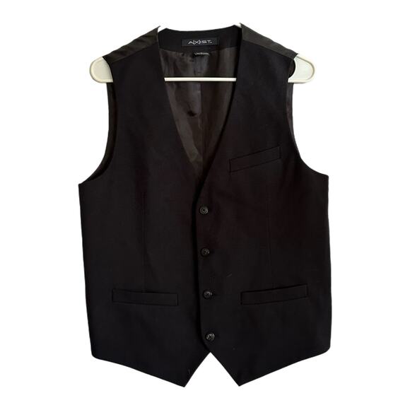 Axist Men’s Black Formal Vest, Small, Pre-owned - Picture 1 of 4
